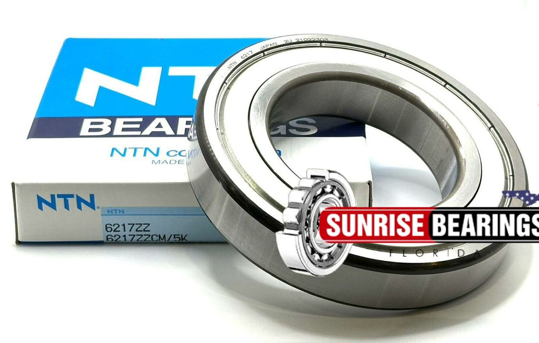 NTN Japan 6217 ZZ/CM 5K Deep Groove Ball Bearing Metal Shielded 85X150X28 mm