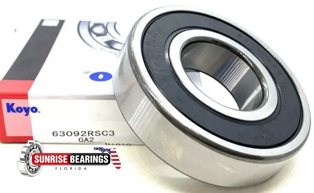 KOYO Japan 6309 2RS C3 Deep Groove Ball Bearing, Rubber Sealed 45x100x25