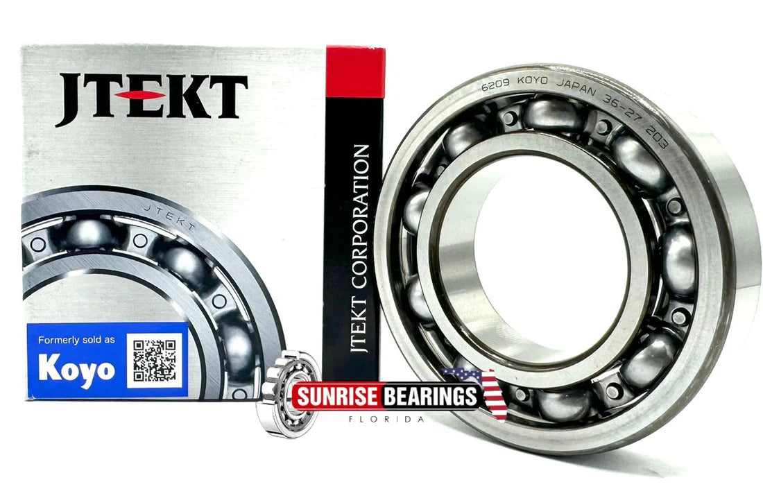 KOYO JAPAN 6209 C3 Deep Groove Ball Bearing, Open Type, No Seals 45x85x19 mm
