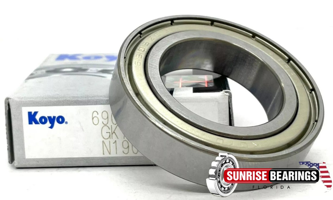 KOYO Japan 6905 ZZ Deep Groove Ball Bearing, Metal Shielded 25x42x9 mm