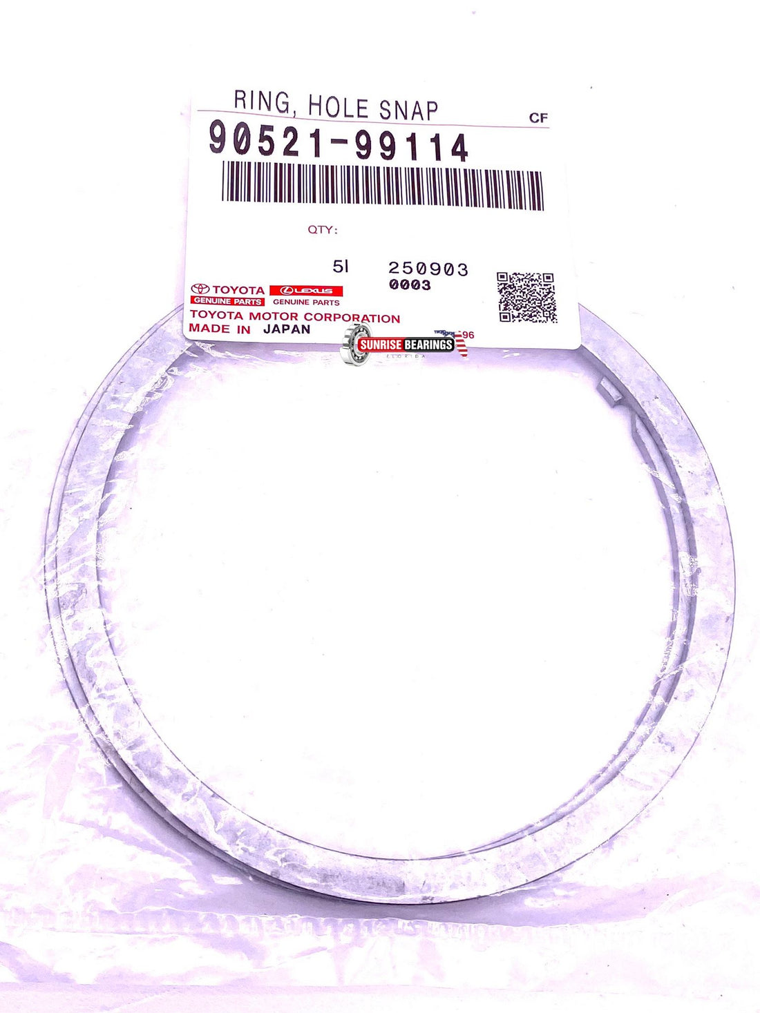 Genuine Toyota 95-02 4Runner Tacoma Front Axle Hub Snap Ring 90521-99114