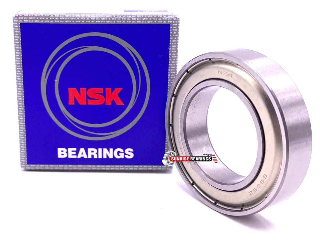 NSK 6905 ZZ Deep Groove Ball Bearing, Metal Shielded 61905 ZZ 25x42x9 mm