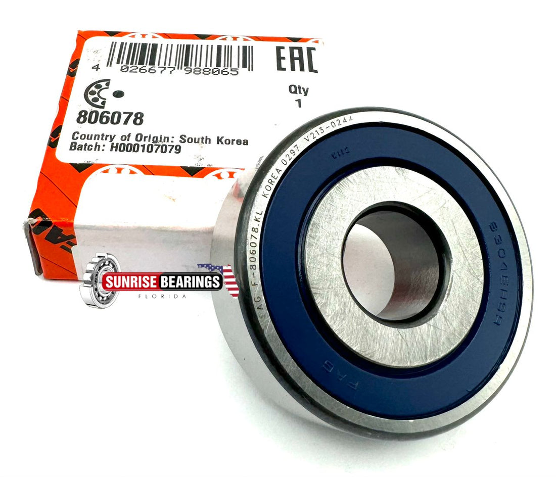 FAG 806078 BOSCH 1120905531, F00M990434 ALTERNATOR BALL BEARING 17x52x17 mm