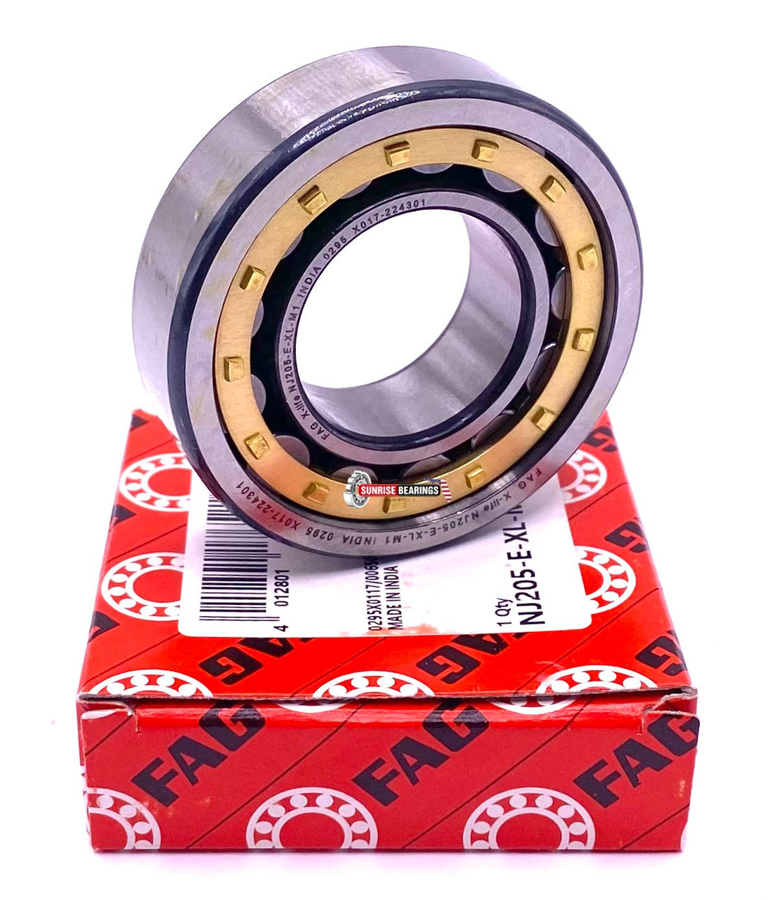 FAG NJ205 E M1 Cylindrical Roller Bearing 25x52x15 mm
