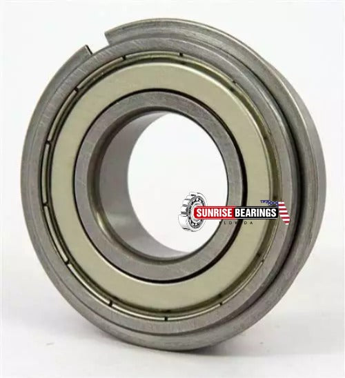 NSK 6201 Z NR Ball Bearing Metal Shielded One side + SNAP RING 12x32x10 mm