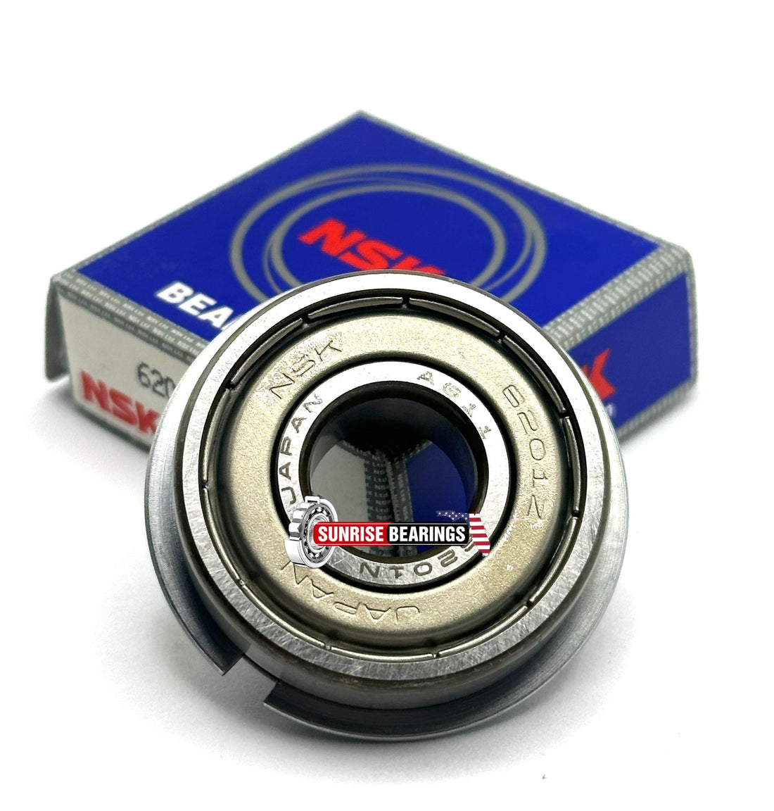 NSK 6201 Z NR Ball Bearing Metal Shielded One side + SNAP RING 12x32x10 mm