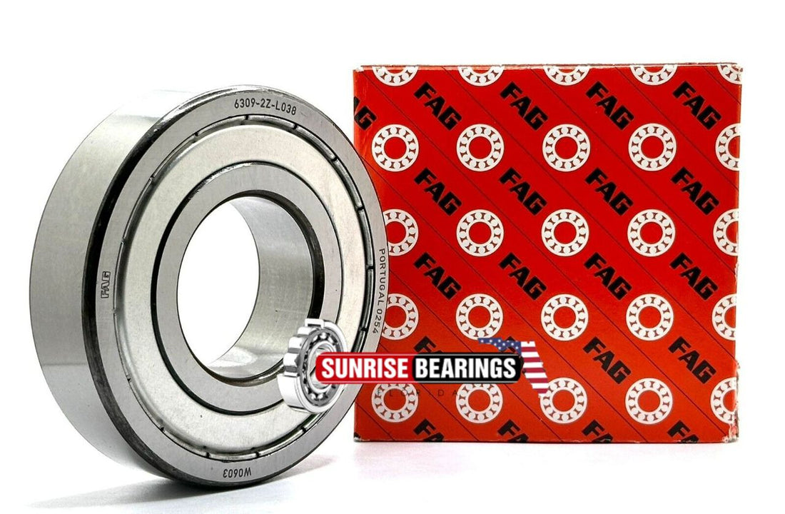 FAG 6309 ZZ L038 RODAMIENTO DE BOLAS RANURADO PROFUNDO, PROTECTADO EN METAL 45x100x25mm