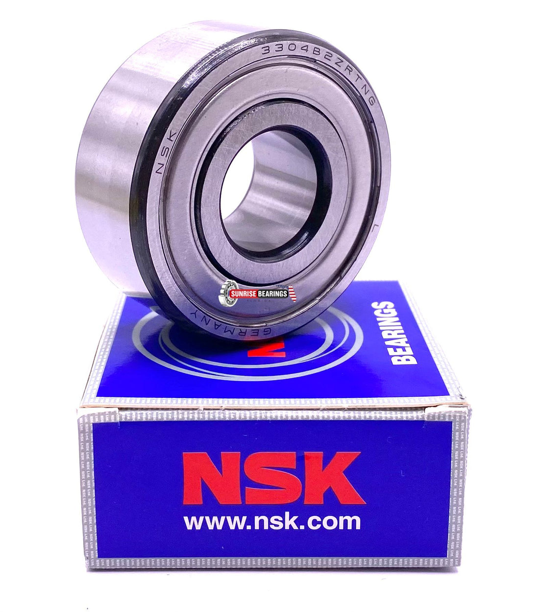 NSK 3304 B 2ZR TNG Angular Contact Ball Bearing, Metal Shielded 20x52x22.2 mm