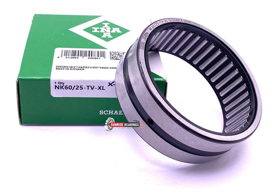 INA NK60/25 TV XL Machined Needle Roller Bearing — Single Row 60x72x25 mm