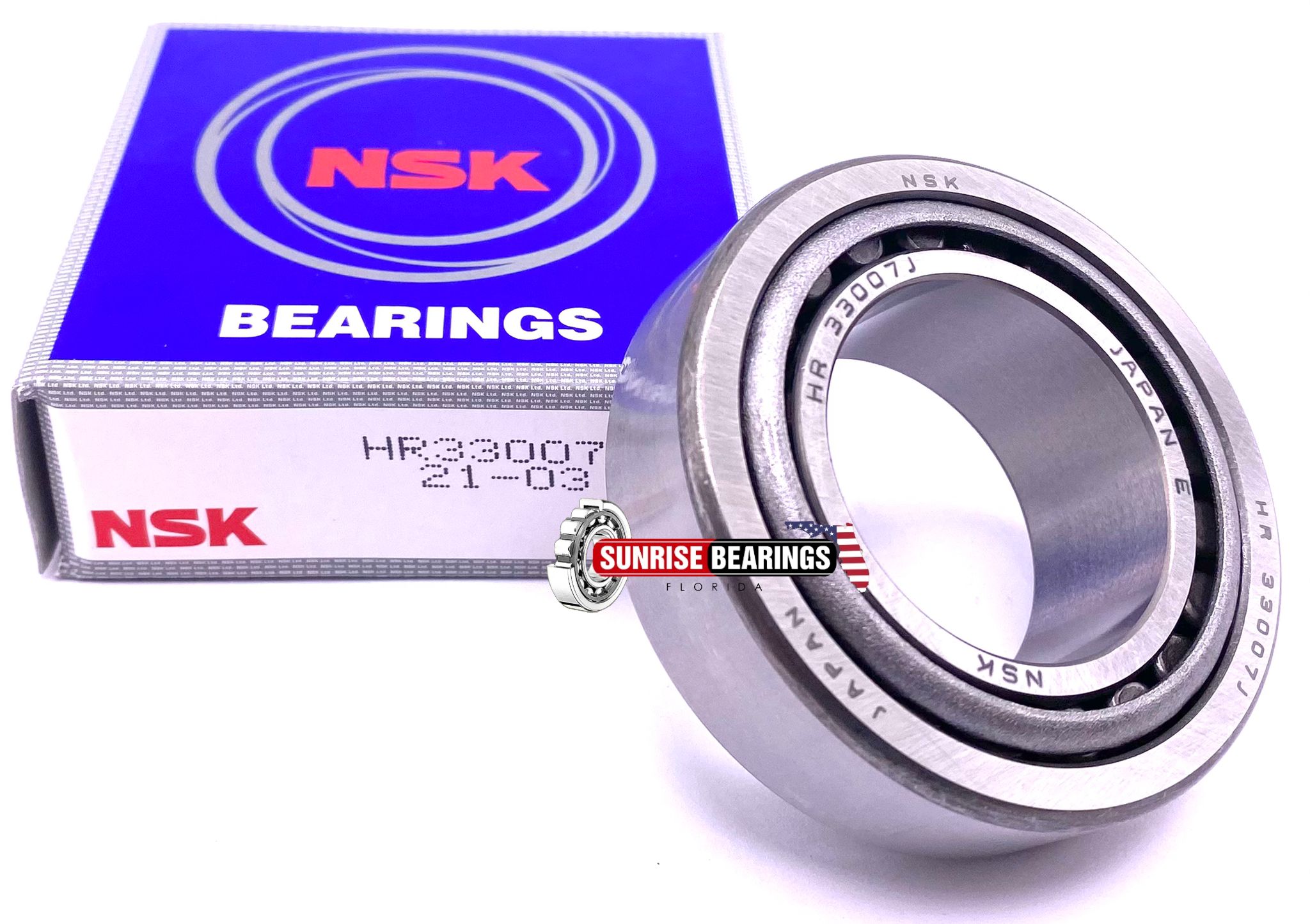NSK Japan 33007 J Tapered Roller Bearing 35x62x21 mm – Sunrise