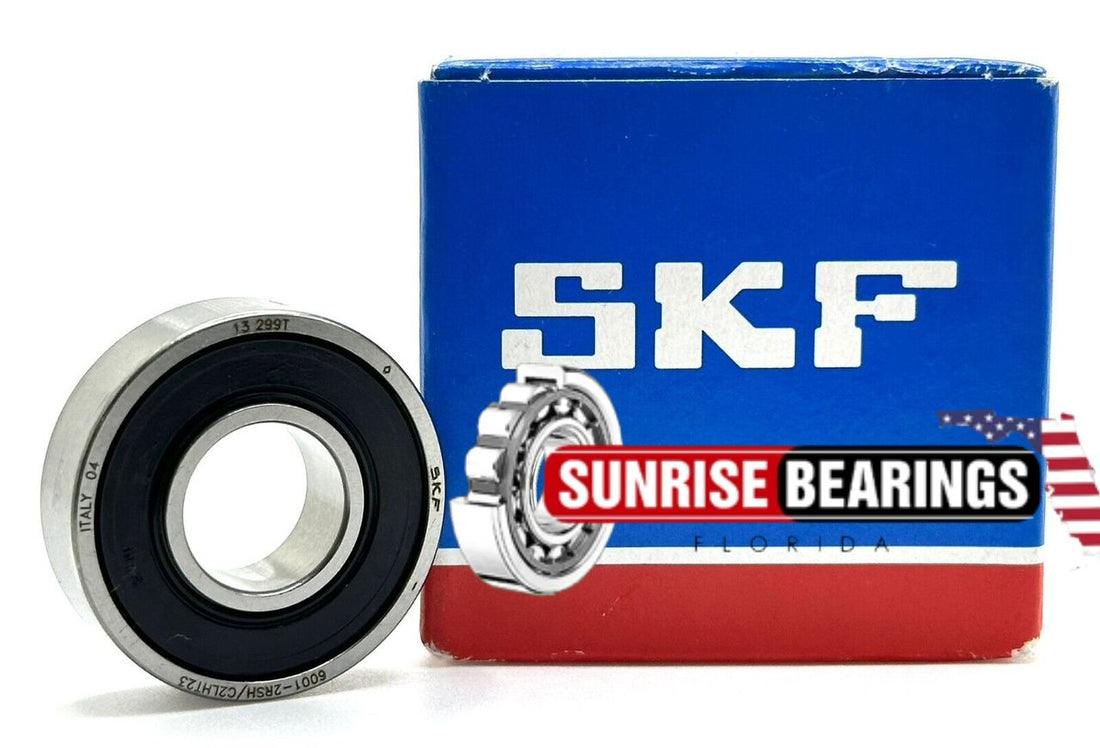 SKF 6001 2RSH C2 LHT23 BALL BEARING, RUBBER SEALED +25 to +145 °C 12x28x8 mm
