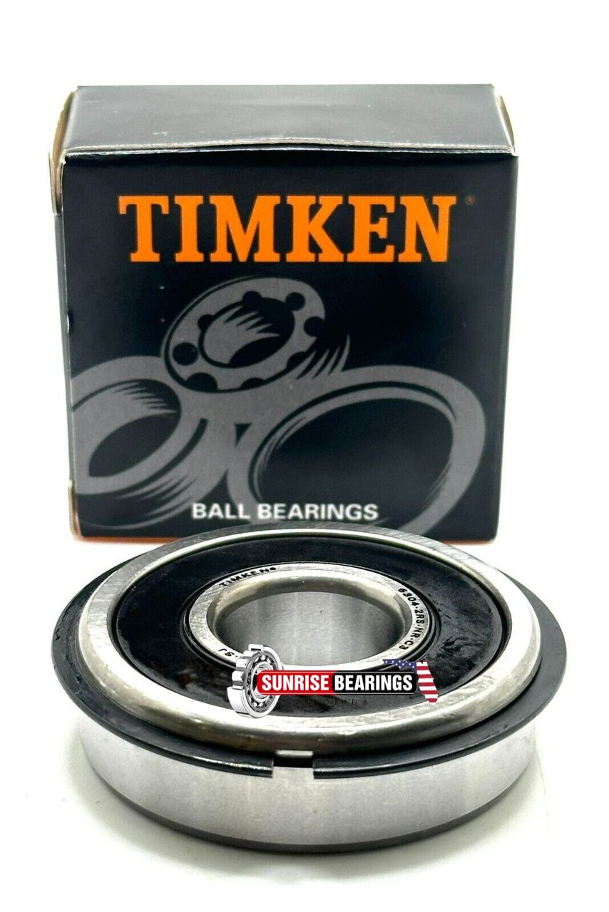 TIMKEN 6304 RODAMIENTO DE BOLAS 2RS NR, SELLADO DE GOMA + ANILLO DE RUEDA 20x52x15mm