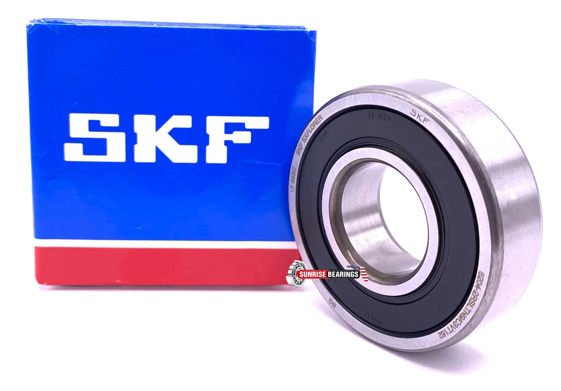 SKF 6204 2RSL TN9/C3 VT162 Deep Groove Ball Bearing, Rubber Sealed 20x47x14 mm