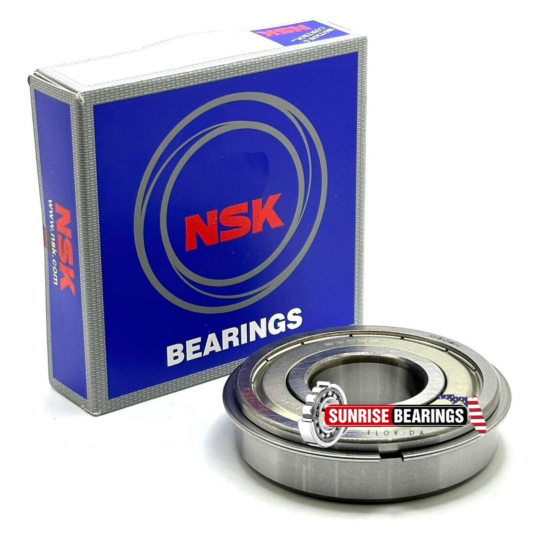 NSK JAPAN 6306 ZZ NR RODAMIENTO DE BOLAS, METAL PROTECTADO + ANILLO DE RUEDA 30x72x19mm 