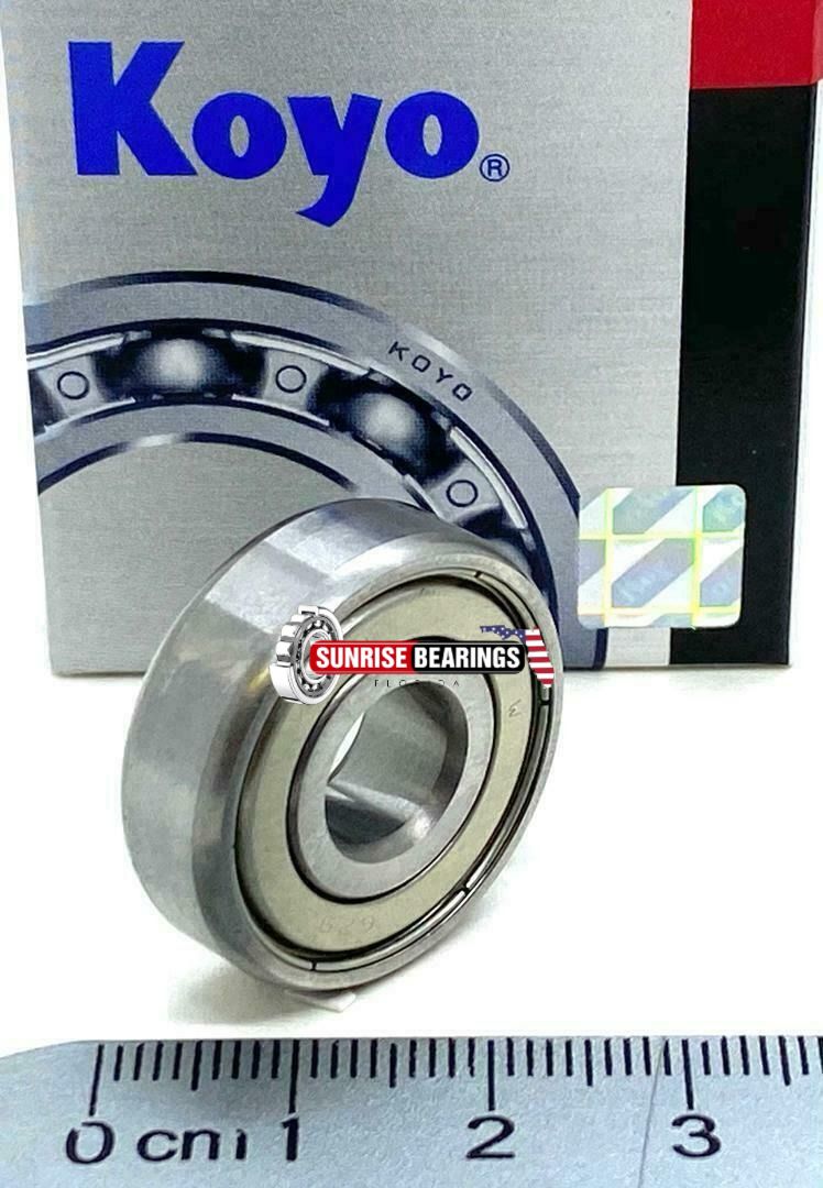 KOYO 629 ZZ DEEP GROOVE BALL BEARING, METAL SHIELDED 9x26x8 mm 629 2Z