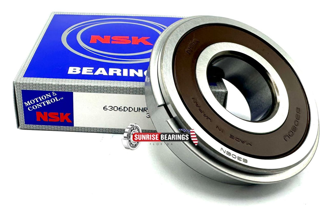 NSK - Deep groove ball bearings 6306  DDUNR