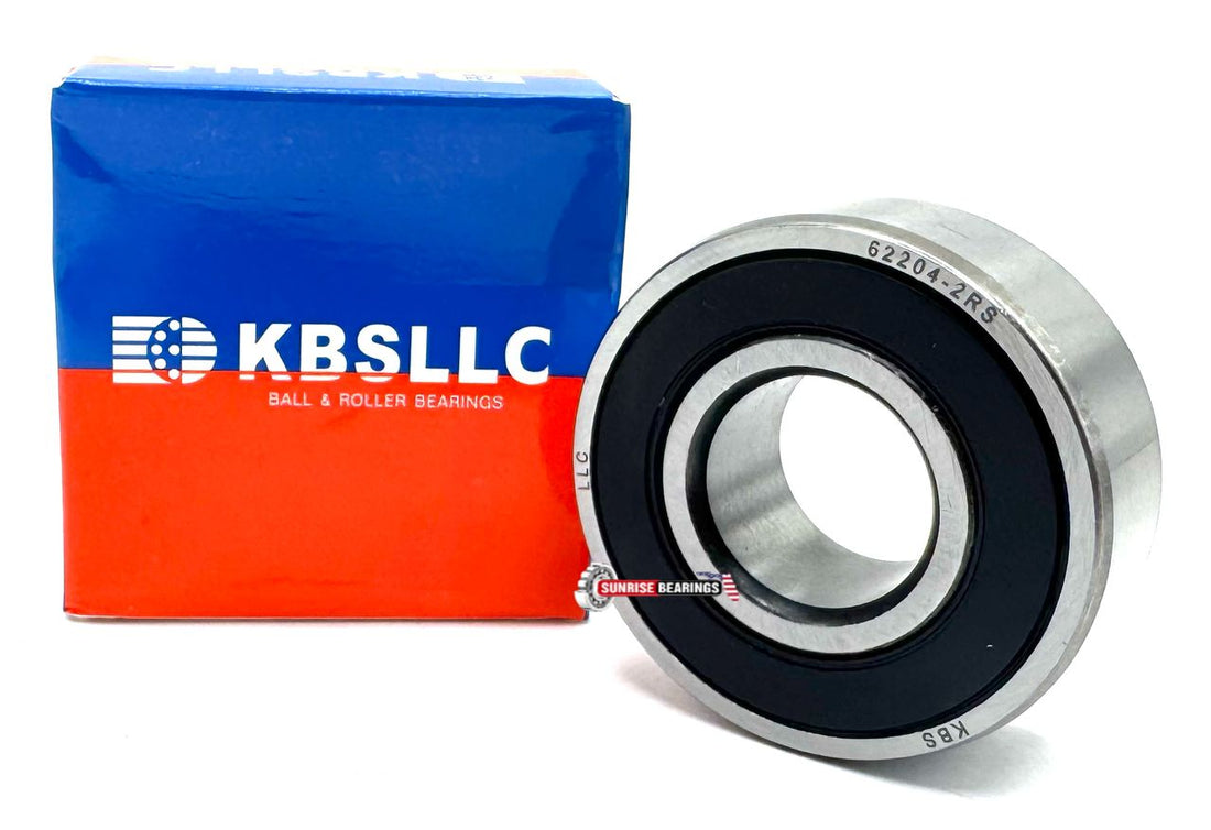 KBS 62204 2RS Deep groove Ball Bearing, Rubber Sealed 20x47x18 mm