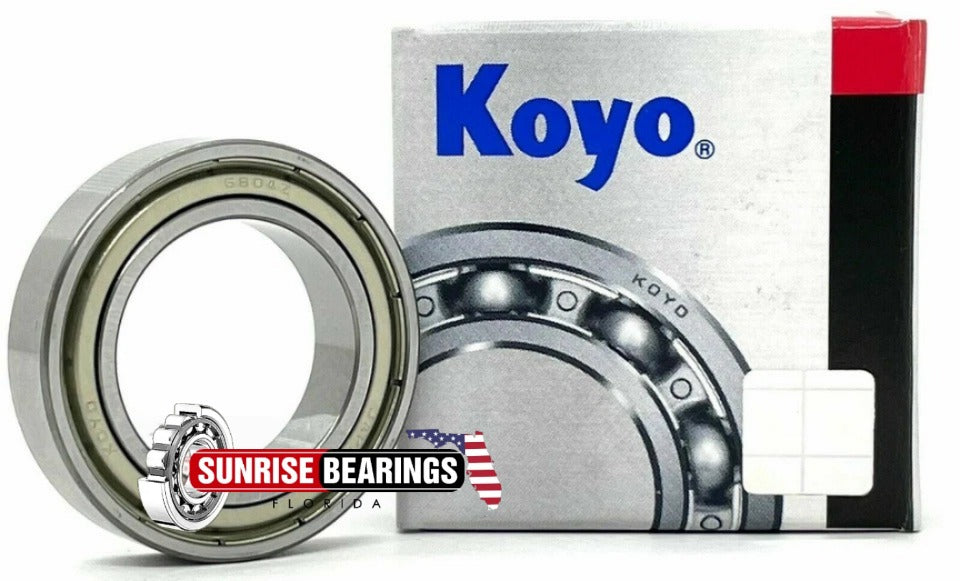 KOYO 6804 ZZ Deep Groove Ball Bearing, Metal Shielded 61804ZZ  20x32x7 mm