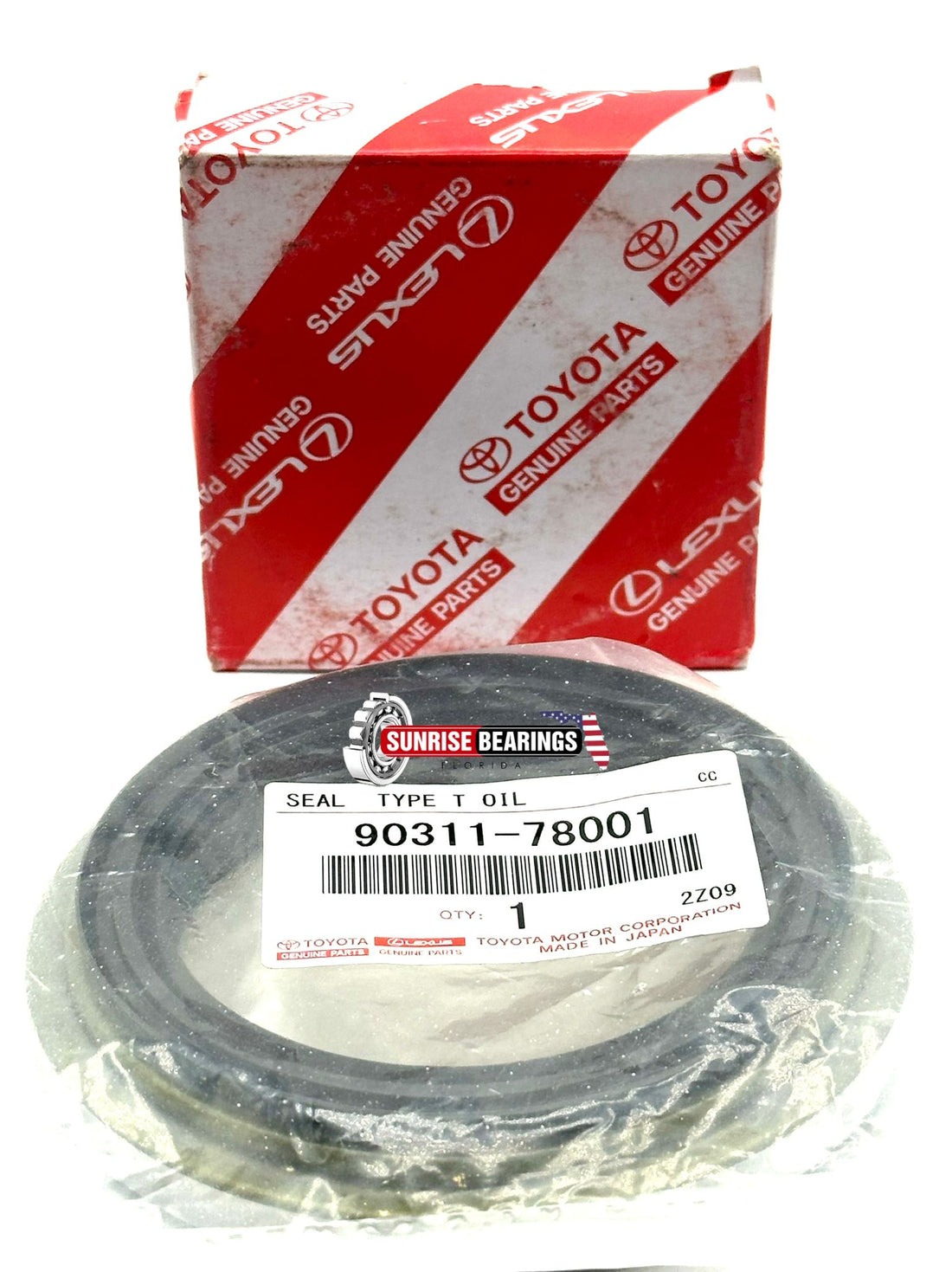 90311-78001 Genuine Oem Seal, Oil (For Rear Axle Hub), Lh/Rh 9031178001