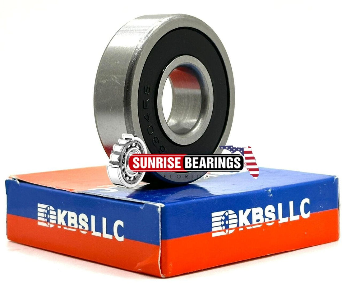 KBS 6304 2RS DEEP GROOVE BALL BEARING, RUBBER SEALED 20x52x15 mm