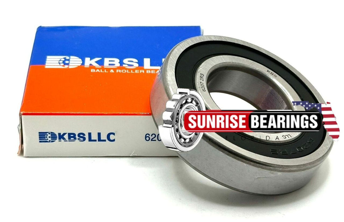 KBS 6207 2RS C3 BALL BEARING, RUBBER SEALED 35x72x17 mm