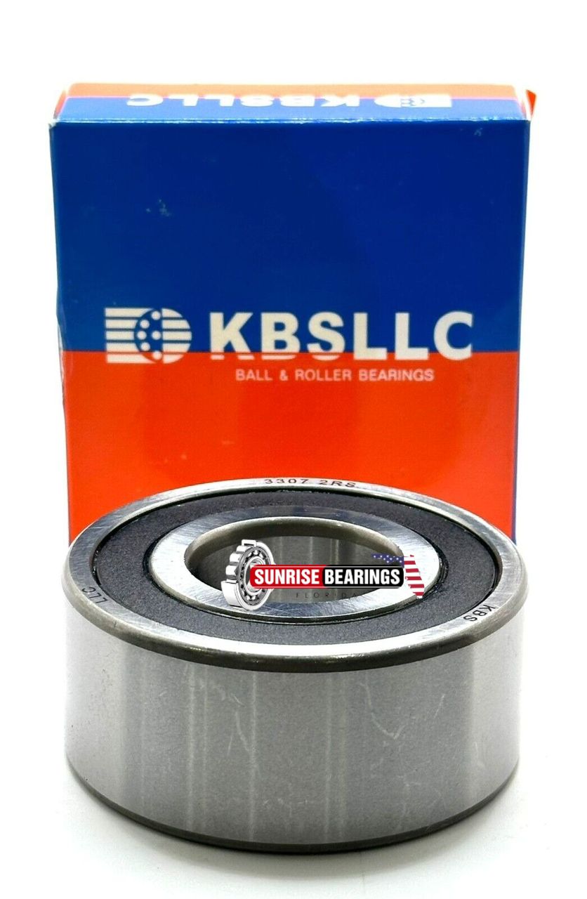 KBS 3307 2RS ANGULAR CONTACT BALL BEARING, RUBBER SEALED 35x80x34.90mm 5307 2RS