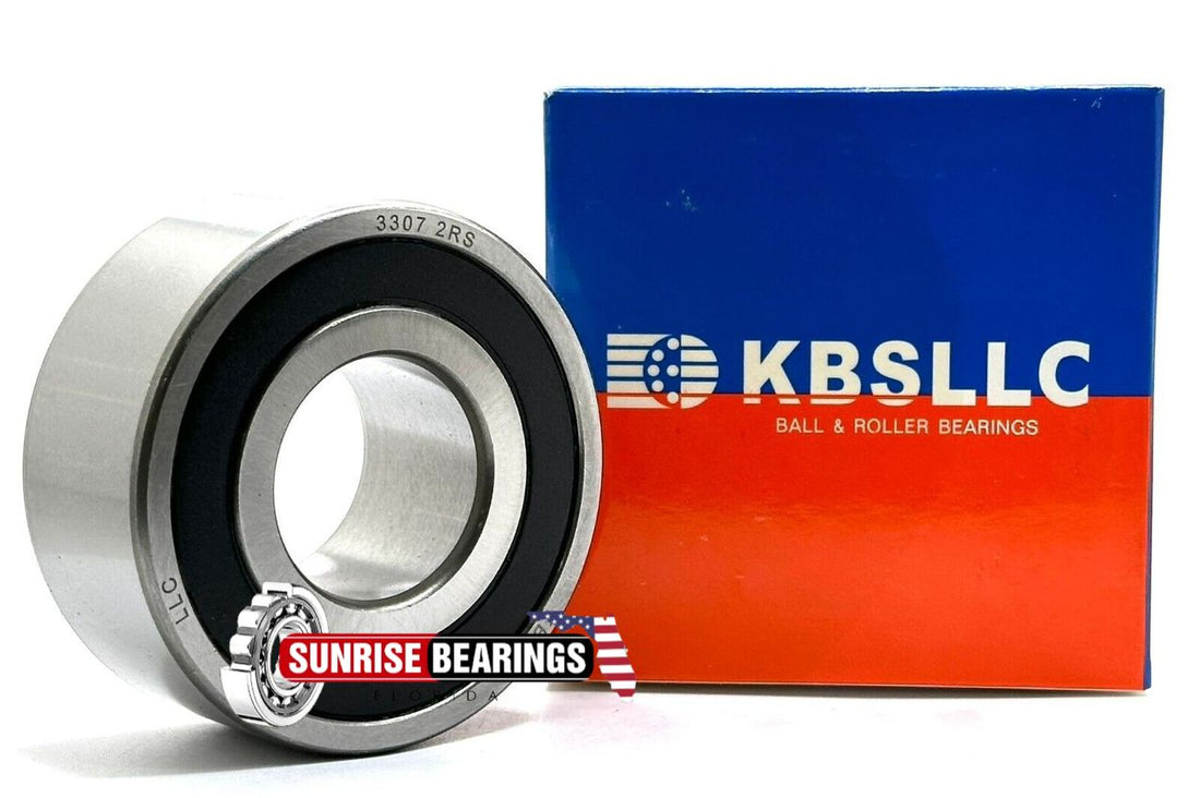 KBS 3307 2RS ANGULAR CONTACT BALL BEARING, RUBBER SEALED 35x80x34.90mm 5307 2RS