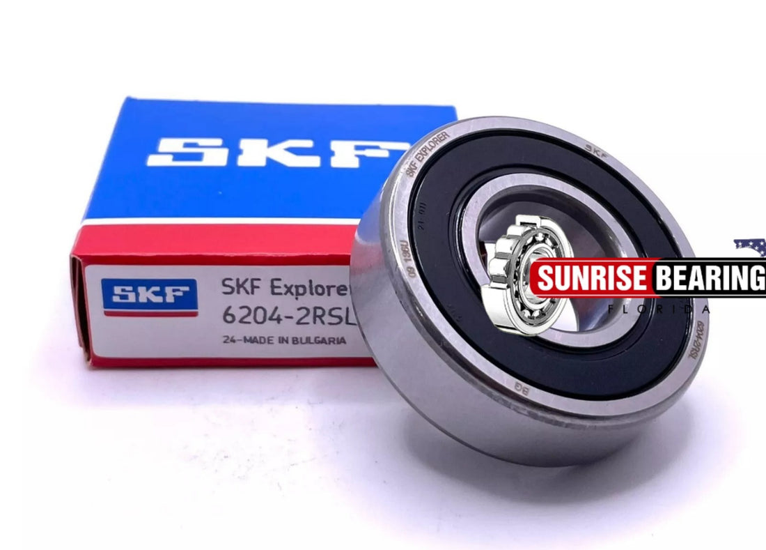 SKF 6204 2RSL Rubber Sealed Deep Groove Ball Bearing 20x47x14 mm
