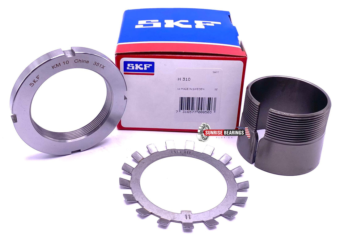 SKF H310 Adapter sleeves, With locking washer and groove nut 45x70x42 mm