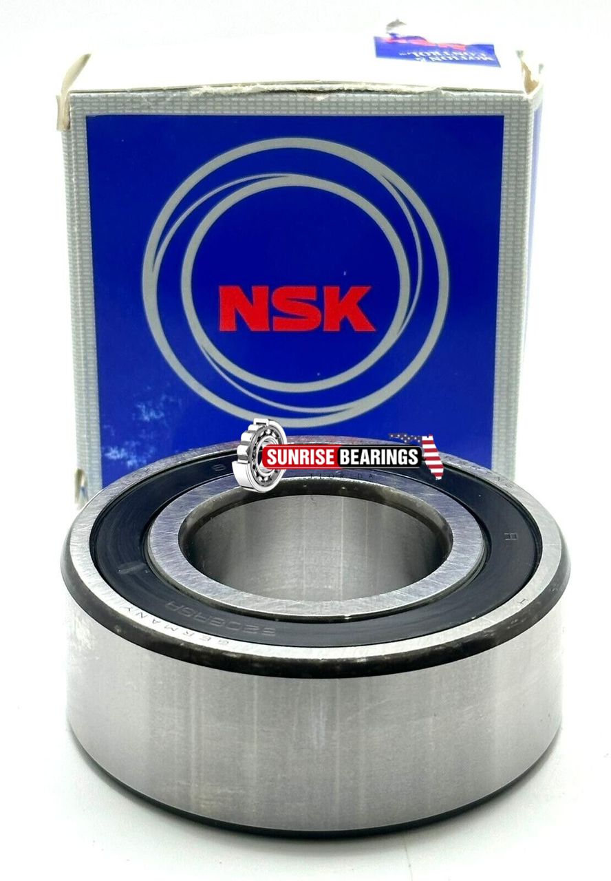 NSK 3208 2Rsr Tng C3 Angular Contact Ball Bearing, Rubber Sealed 40X80X30.2 mm