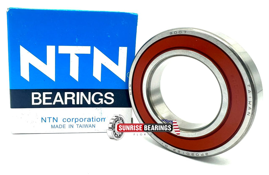 NTN 6007 LLU CM BALL BEARING RUBBER SEALED 6007 2RS 6007 RS 6007 DDU 35x62x14 mm