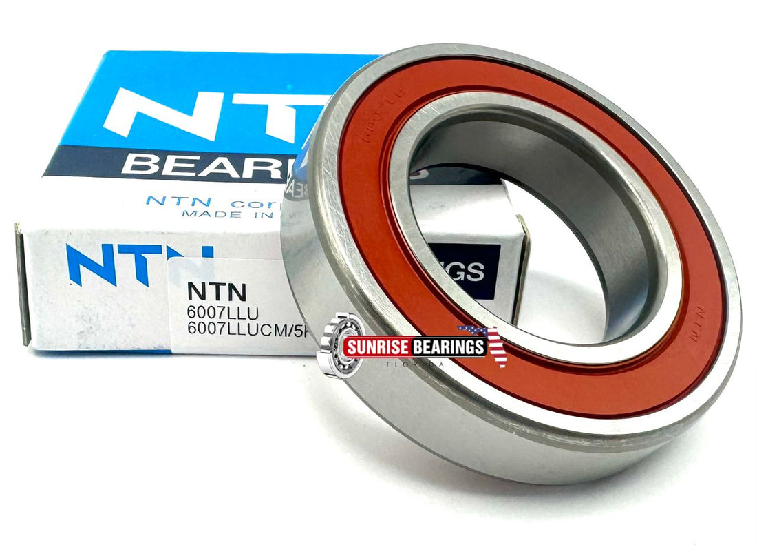 NTN 6007 LLU CM BALL BEARING RUBBER SEALED 6007 2RS 6007 RS 6007 DDU 35x62x14 mm