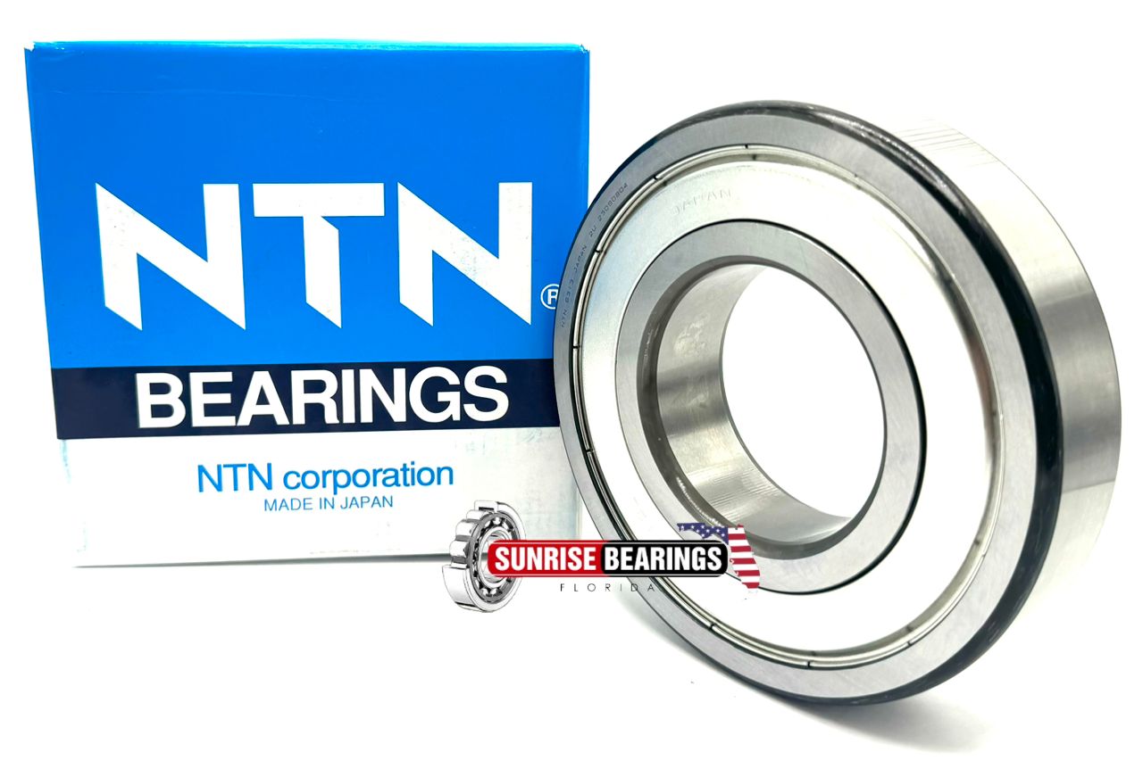 NTN Japan 6313 Zz C3 Deep Groove Ball Bearing, Metal Shielded