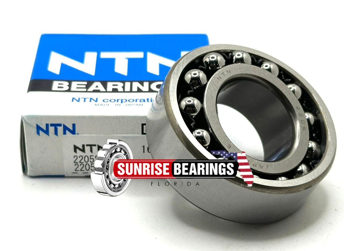 NTN JAPAN 2205 SELF-ALIGNING BALL BEARING 25x52x18 mm