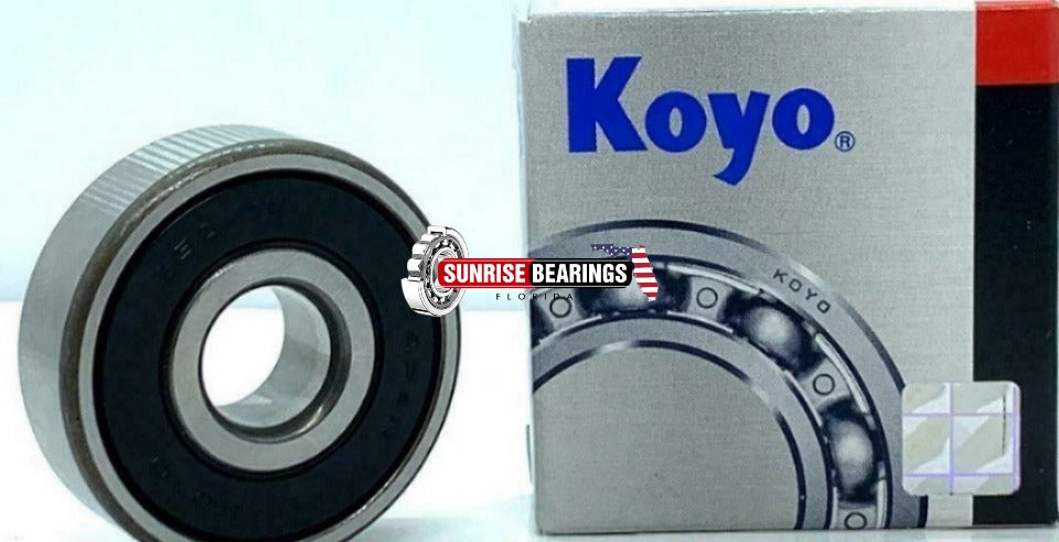KOYO Japan 6301 2RS CM Deep Groove Ball Bearing, Rubber Sealed 12x37x12 mm