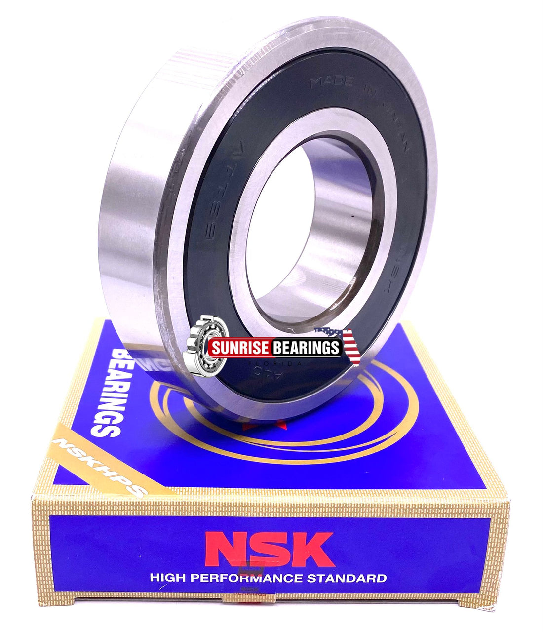 NSK Japan 6311 VV C3 Deep Groove Ball Bearing, Rubber Sealed 55x120x29 mm