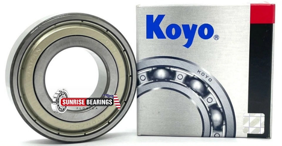 KOYO Japan 6206 ZZ Deep Groove Ball Bearing, Metal Shielded 30x62x16 mm