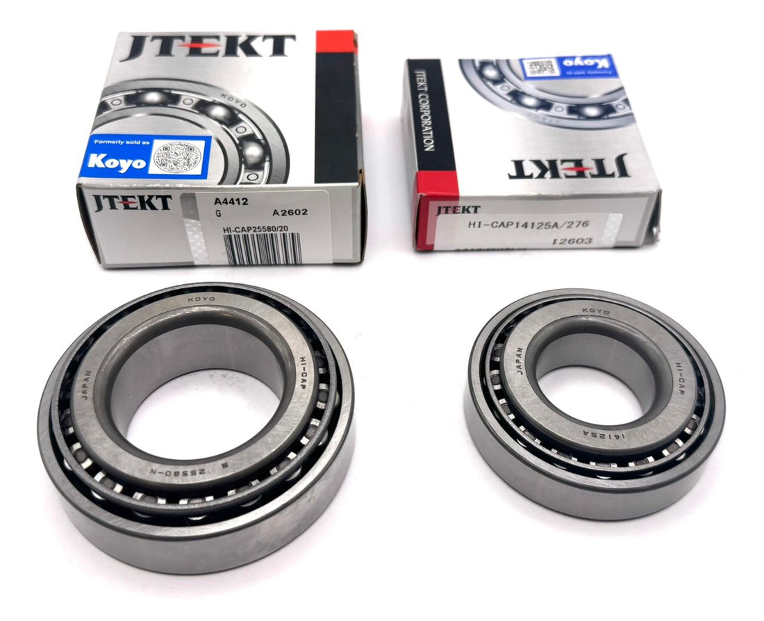 KOYO 25580 25520 14125A 14276 Bearing Replacement Set for 7000-lb Trailer Axle.