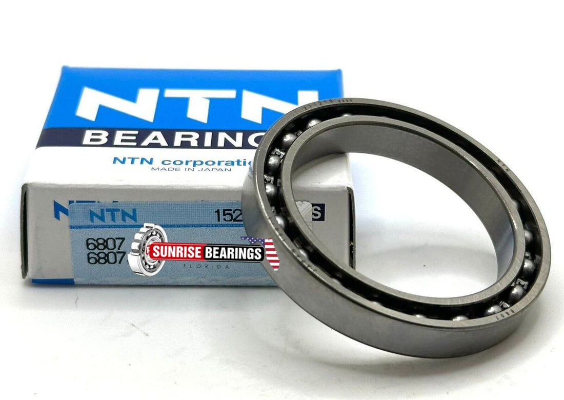 NTN  Japan 6807 Deep Groove Ball Bearing, Open Type, No Seals 35X47X7 mm