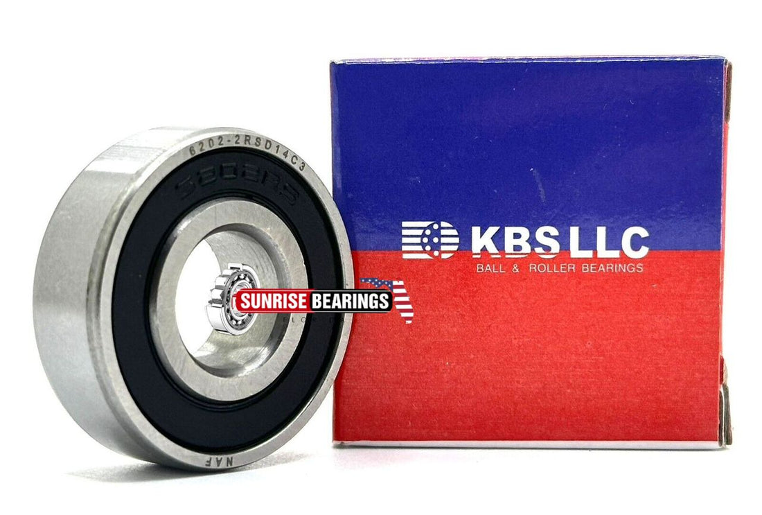 KBS 6202-14 2RS BALL BEARING, RUBBER SEALED, SPECIAL BORE 14mm 14x35x11 mm