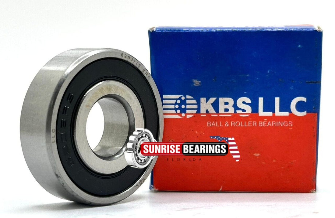 KBS 6203/15 2RS 6203-15 2RS BALL BEARING RUBBER SEALED SPECIAL BORE 15mm 15x40x1