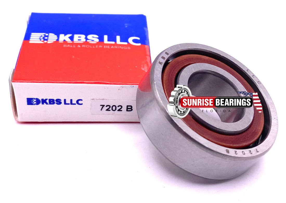 KBS 7202 B Angular Contact Ball Bearing, Open Type, No Seals 15x35x11 mm
