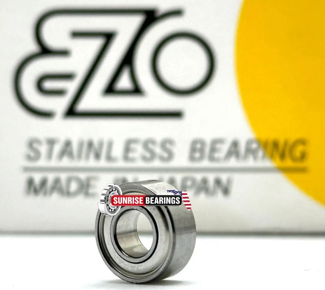 Ezo Japan S626 zz Ball Bearing, Metal Shielded, Stainless Steel 6X19X6 Mm W626 zz