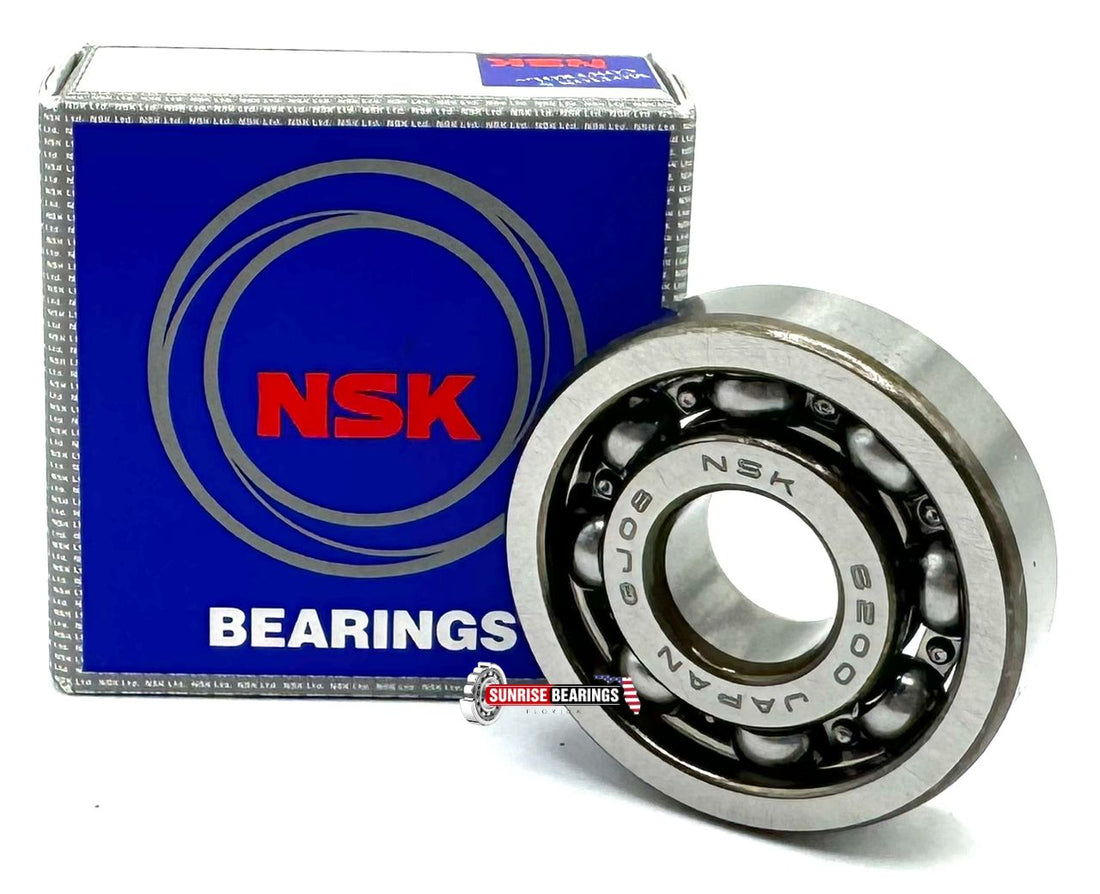 NSK Japan 6200 C3 Open Deep Groove Radial Ball Bearing, Open Type 10X30X9 Mm