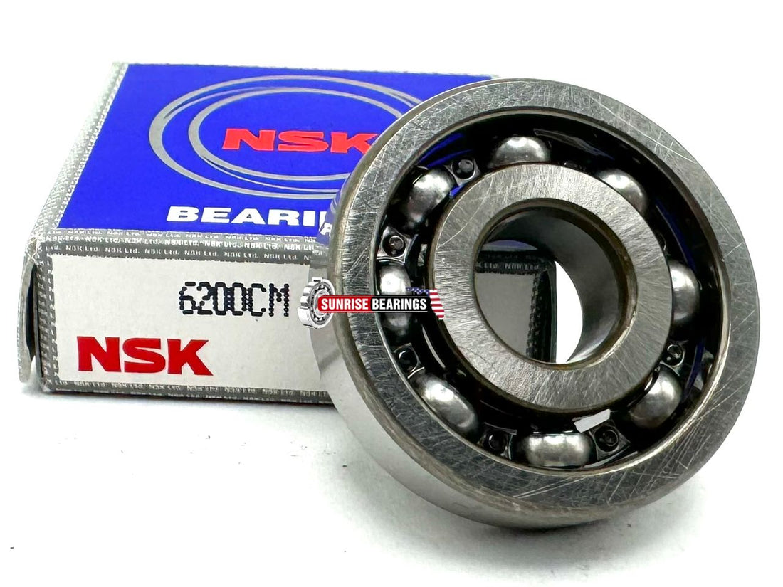 NSK Japan 6200 C3 Open Deep Groove Radial Ball Bearing, Open Type 10X30X9 Mm
