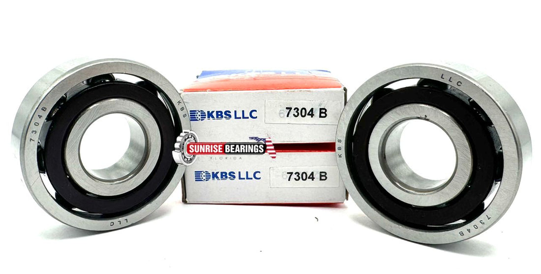 KBS 7304B (Qty. 2) ANGULAR CONTACT BALL BEARING SINGLE ROW 20x52x15 mm