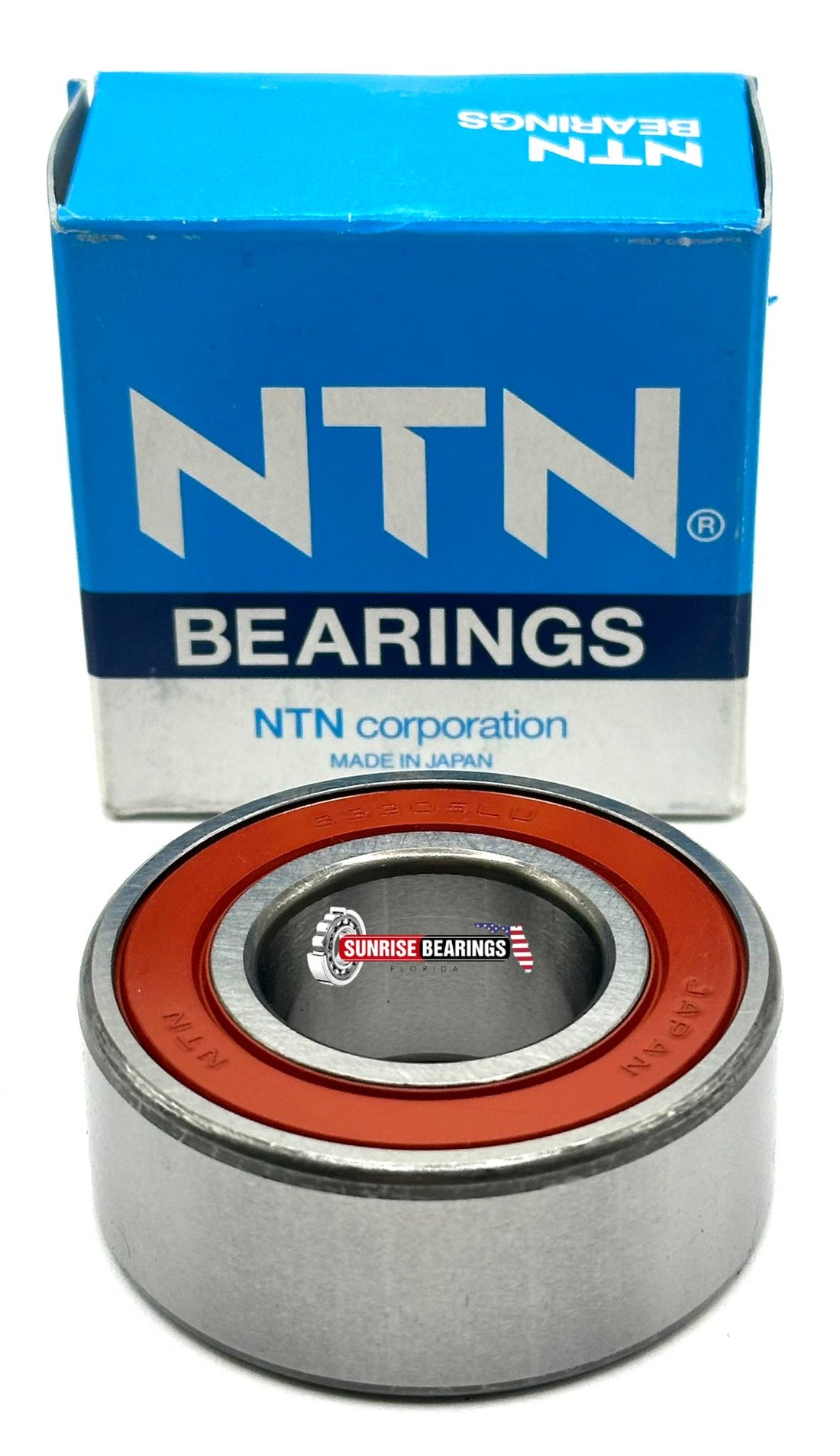 NTN JAPAN 63205 LLU DEEP GROOVE BALL BEARING, RUBBER SEALED 25x52x20.64 mm