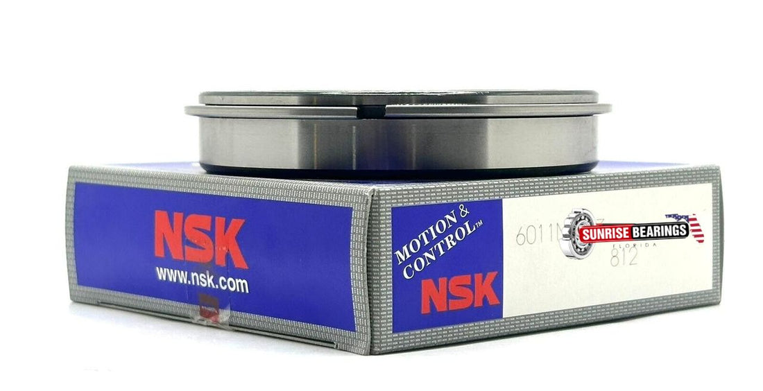 NSK 6011 Nr Ce Ball Bearing, Open Type, No Seals + Snap Ring 55X90X18 mm