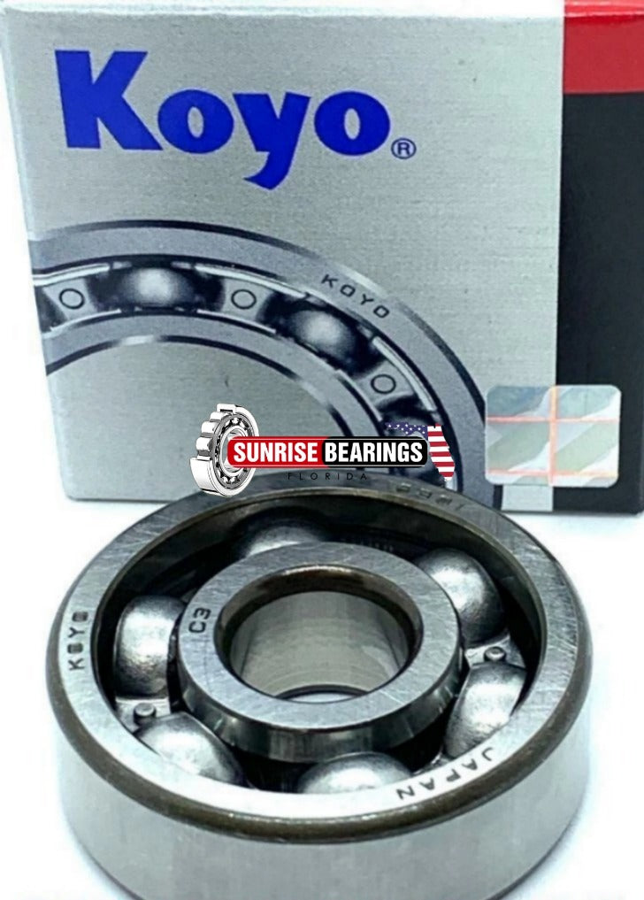 KOYO 6301 C3 Deep Groove Ball Bearing, OPEN Type, No Seals 12x37x12 mm