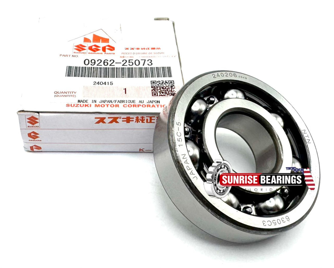 SUZUKI 09262-25073 Ball Bearing, Center Shaft Rh 08113-63050 25x62x17 mm